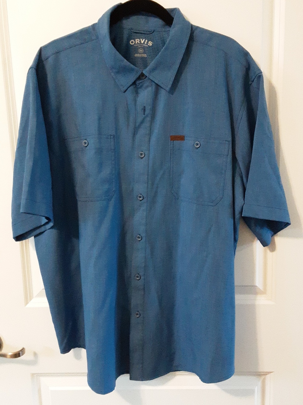 Orvis Men's Short-Sleeve Tech Shirt in Blue